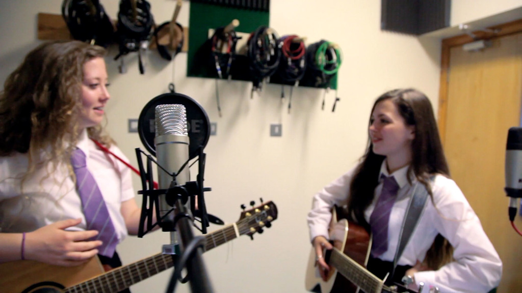 Varndean prospectus film 2015 - scene featuring music students Ella and Eliza